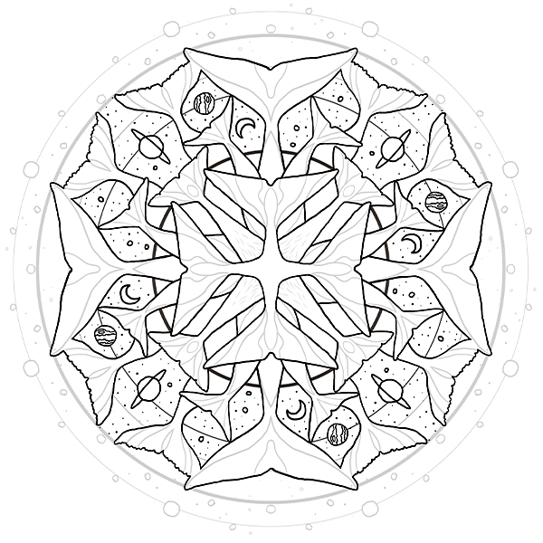 Mandala Ballenas de Chile